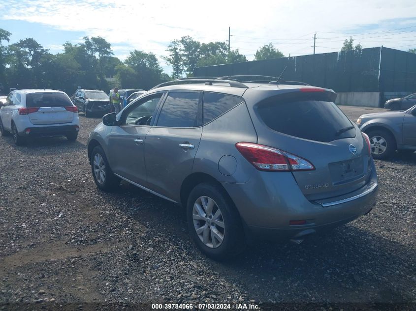 2011 Nissan Murano Sl VIN: JN8AZ1MW0BW170779 Lot: 39784066