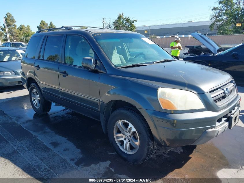 2004 Honda Pilot Ex VIN: 2HKYF18414H570600 Lot: 39784295