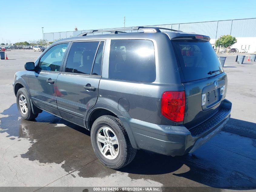 2004 Honda Pilot Ex VIN: 2HKYF18414H570600 Lot: 39784295