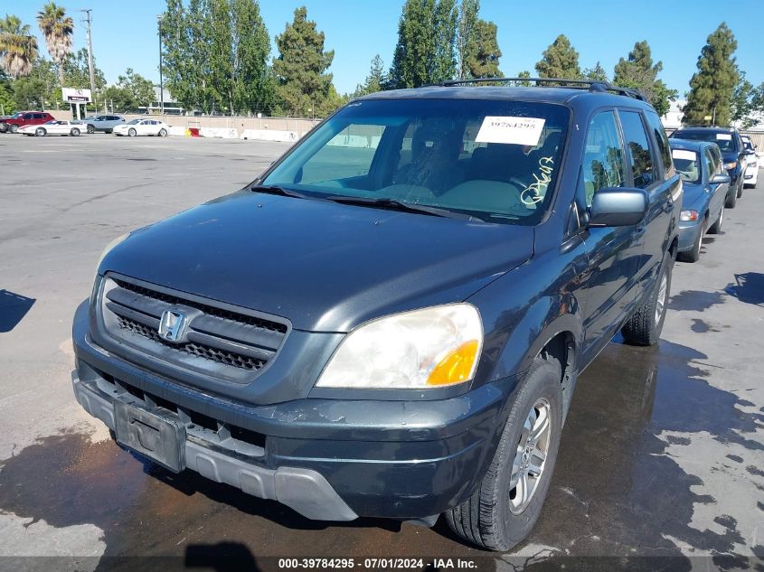 2004 Honda Pilot Ex VIN: 2HKYF18414H570600 Lot: 39784295