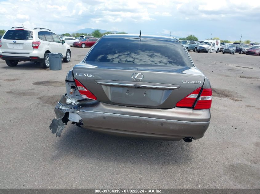 2004 Lexus Ls 430 VIN: JTHBN36F940169395 Lot: 39784319