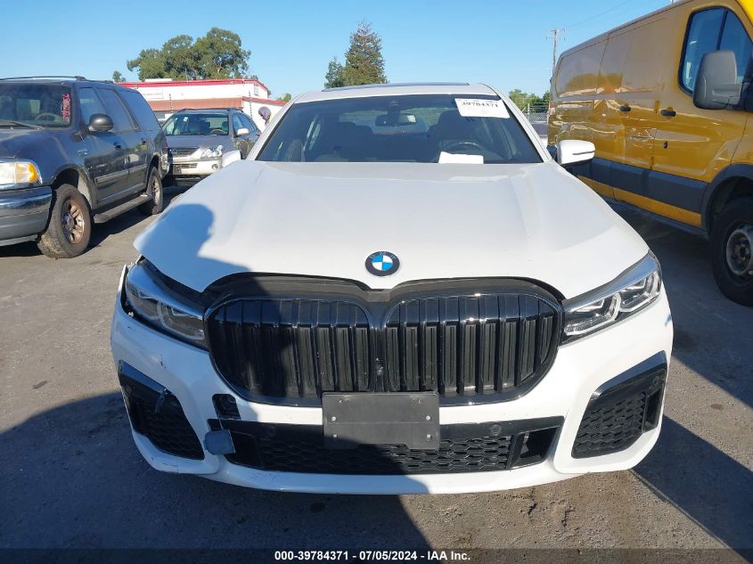 2022 BMW 740 I VIN: WBA7T2C06NCJ53854 Lot: 39784371