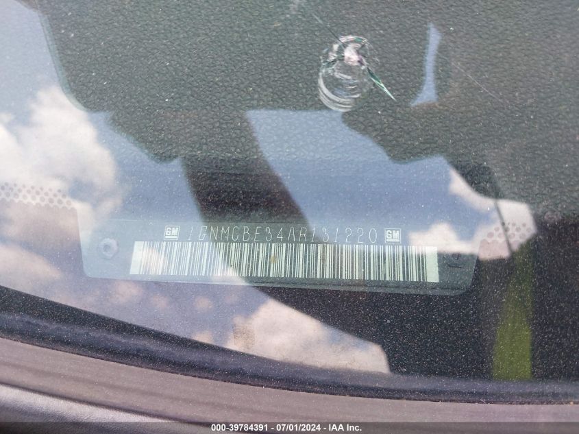 2010 Chevrolet Tahoe Lt VIN: 1GNMCBE34AR131220 Lot: 39784391