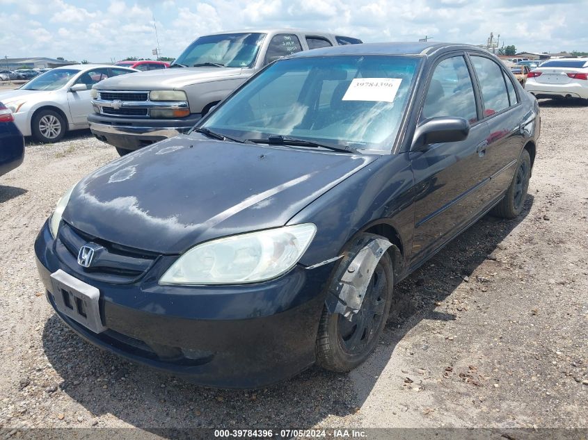 2004 Honda Civic Lx VIN: 2HGES16664H630951 Lot: 39784396