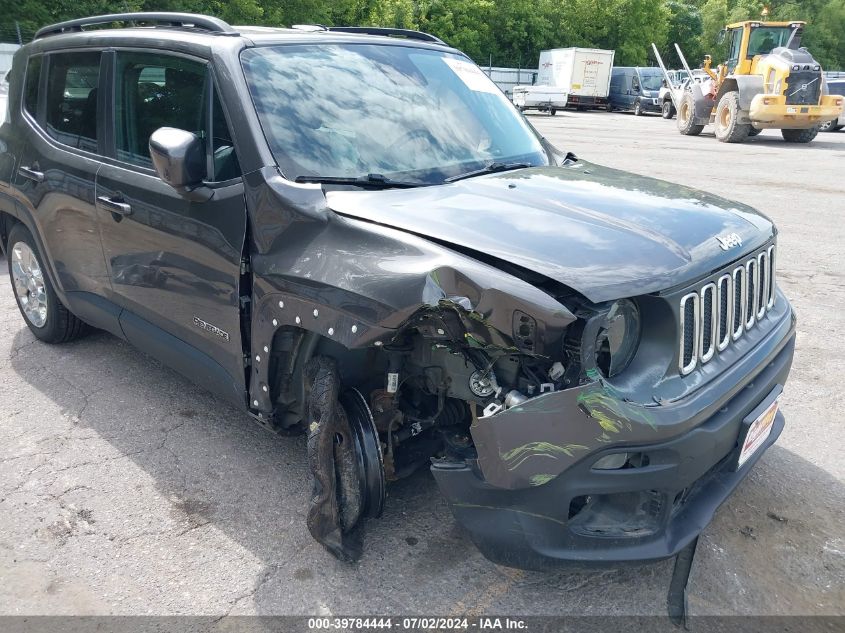 2016 Jeep Renegade Latitude VIN: ZACCJABT5GPD59596 Lot: 39784444