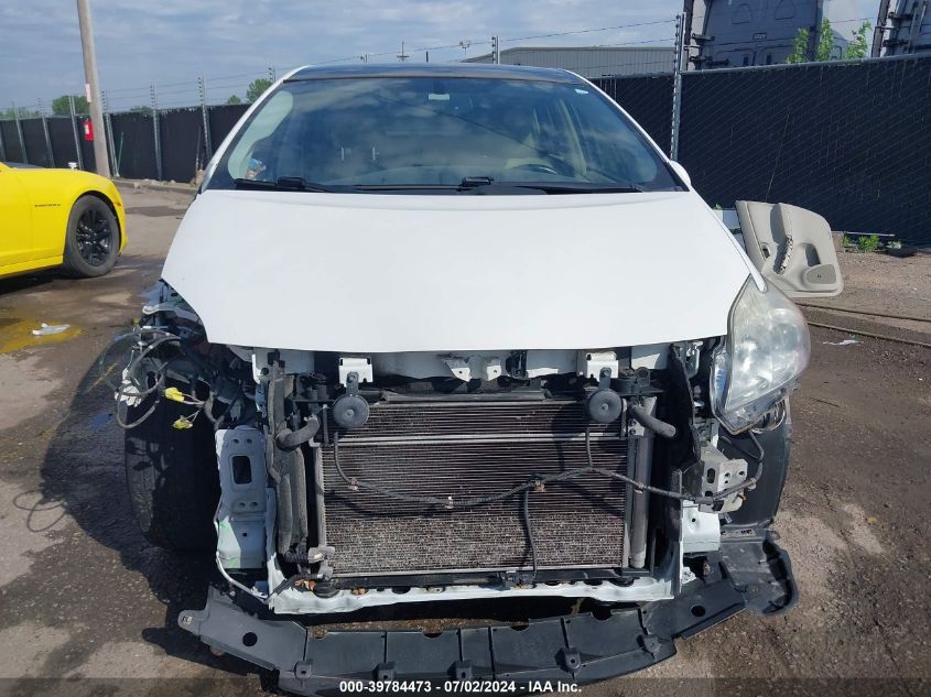 2012 Toyota Prius Four VIN: JTDKN3DU5C5510943 Lot: 39784473