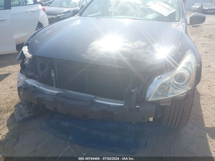 2012 Infiniti G25 Journey VIN: JN1DV6AP7CM810467 Lot: 39784480