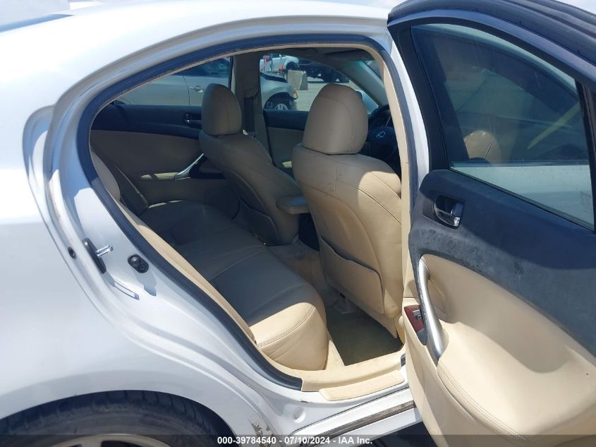 2007 Lexus Is 250 VIN: JTHBK262072035352 Lot: 39784540