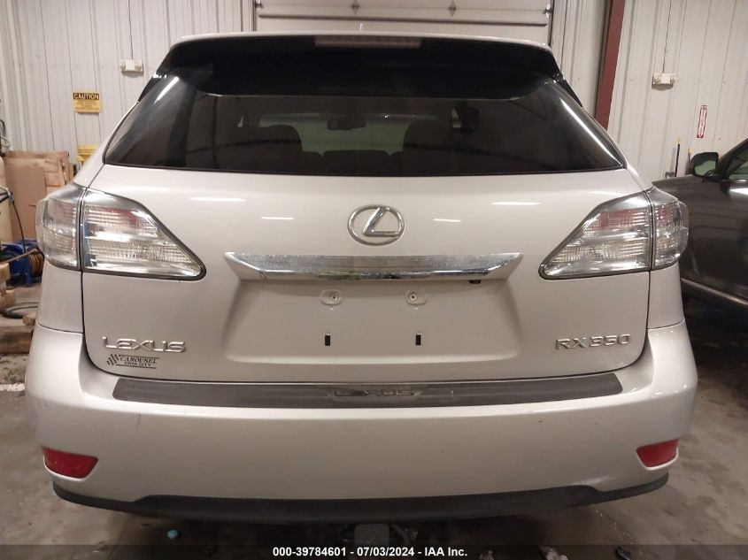 2010 Lexus Rx 350 VIN: 2T2BK1BA4AC052877 Lot: 39784601