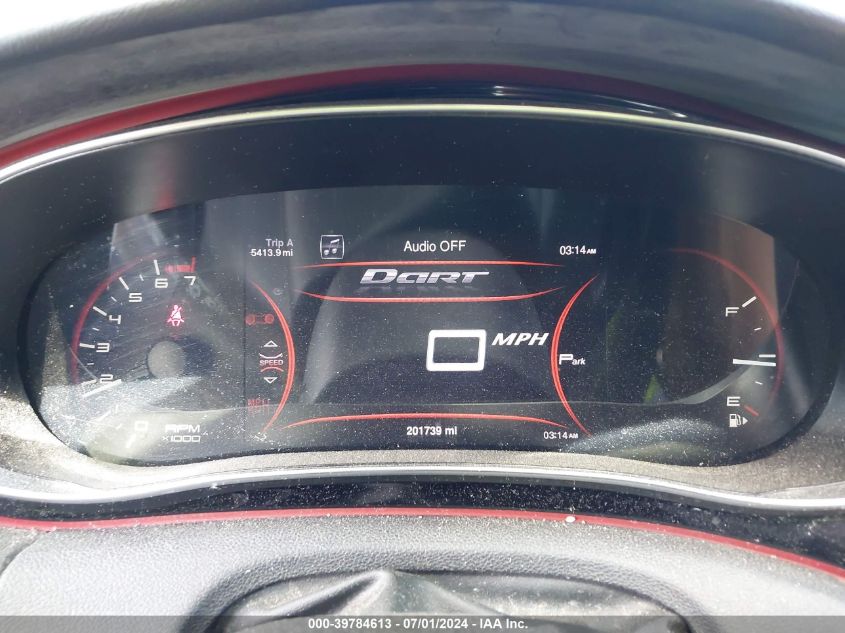 2014 Dodge Dart Aero VIN: 1C3CDFDH2ED860295 Lot: 39784613