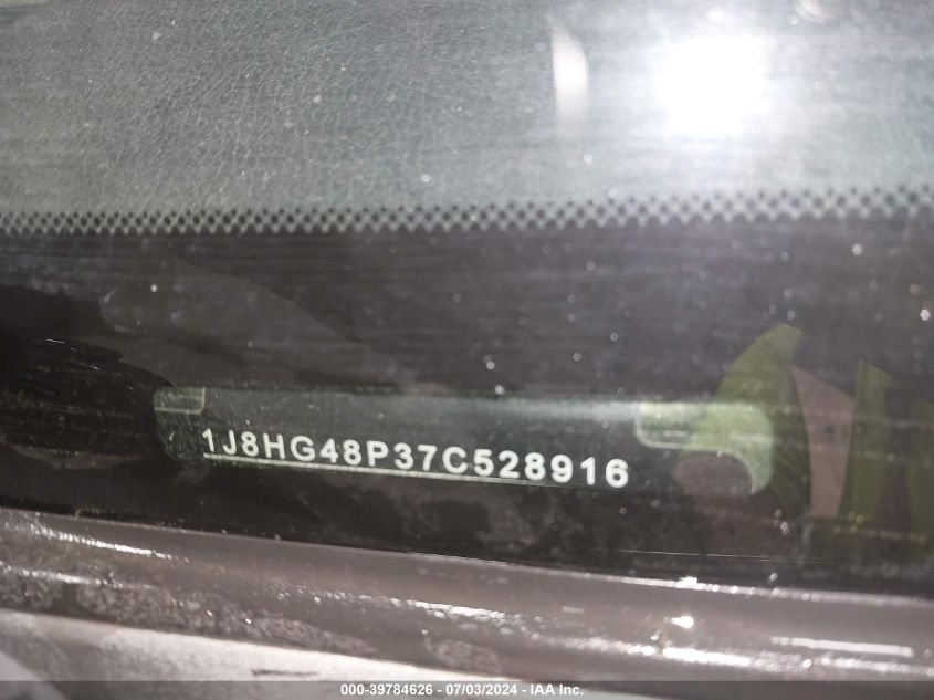 2007 Jeep Commander Sport VIN: 1J8HG48P37C528916 Lot: 39784626