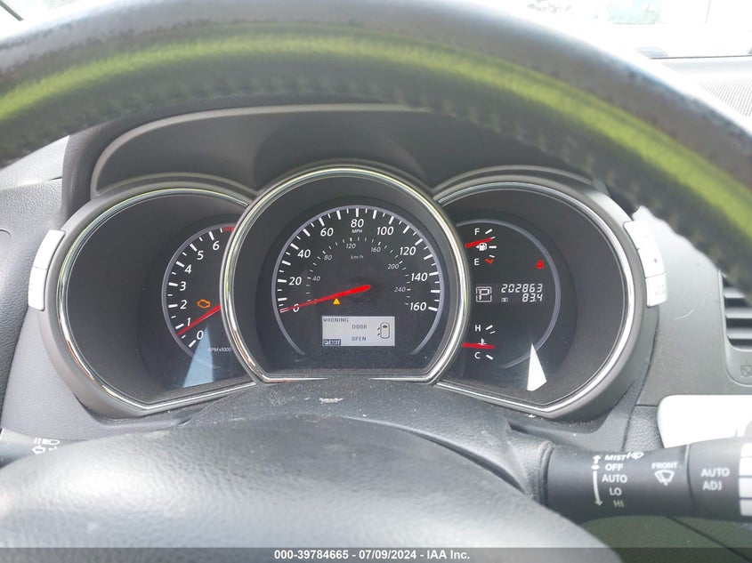 2012 Nissan Murano Sl VIN: JN8AZ1MW6CW206203 Lot: 39784665