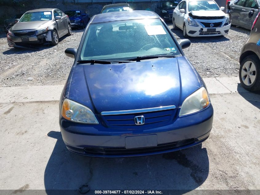 2003 Honda Civic Lx VIN: 2HGES16563H513764 Lot: 39784677