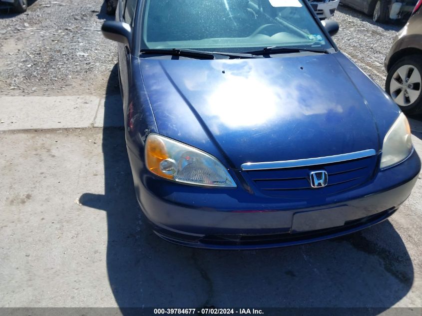 2003 Honda Civic Lx VIN: 2HGES16563H513764 Lot: 39784677