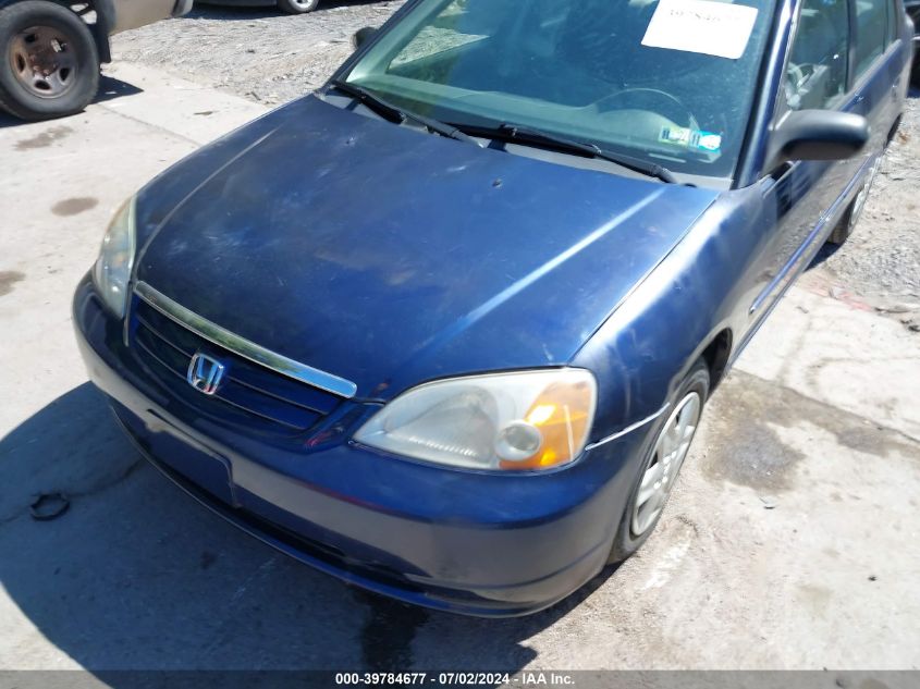 2003 Honda Civic Lx VIN: 2HGES16563H513764 Lot: 39784677