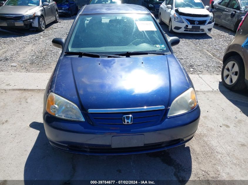 2003 Honda Civic Lx VIN: 2HGES16563H513764 Lot: 39784677