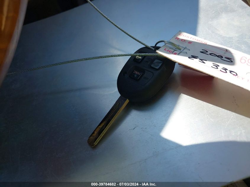 2005 Lexus Es 330 VIN: JTHBA30G255130813 Lot: 39784682