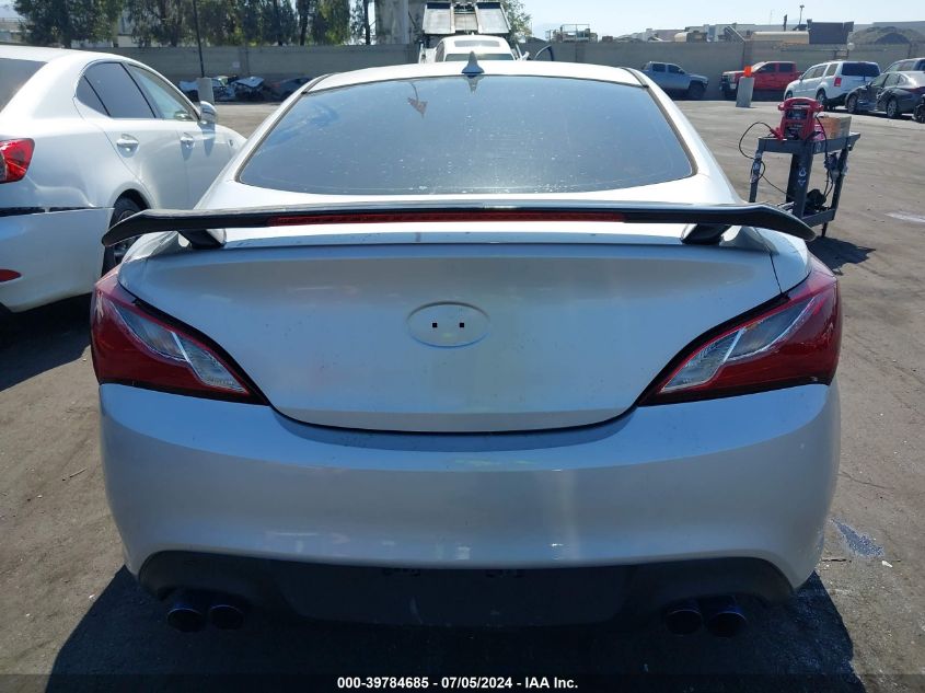 2012 Hyundai Genesis 3.8 Track VIN: KMHHU6KH7CU075025 Lot: 39784685