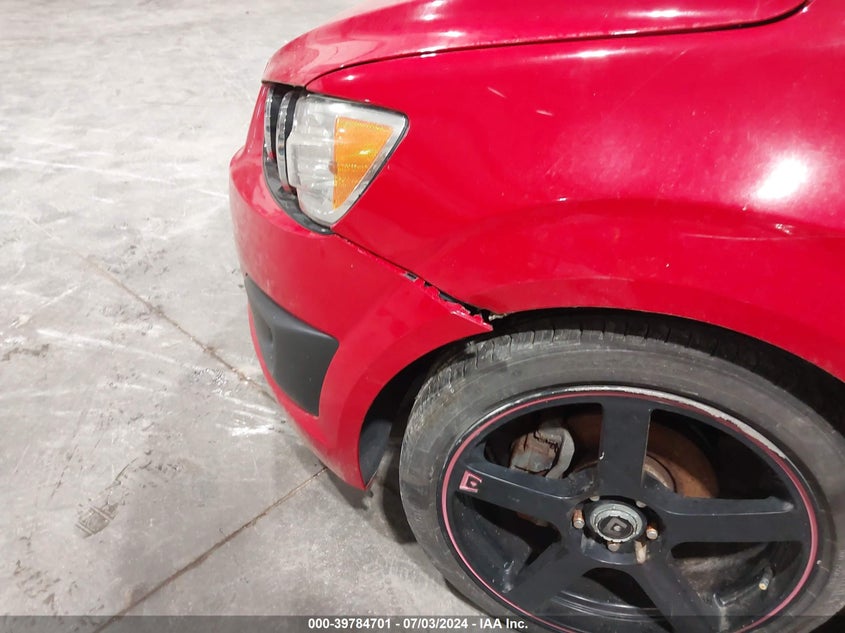 2012 Chevrolet Sonic 2Lt VIN: 1G1JC5SH1C4199142 Lot: 39784701