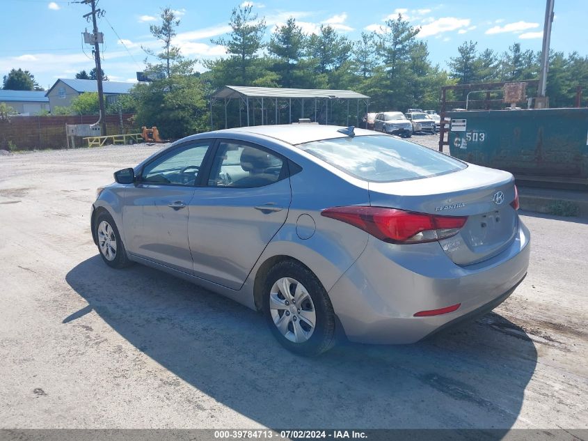 2016 HYUNDAI ELANTRA SE - 5NPDH4AE0GH670009