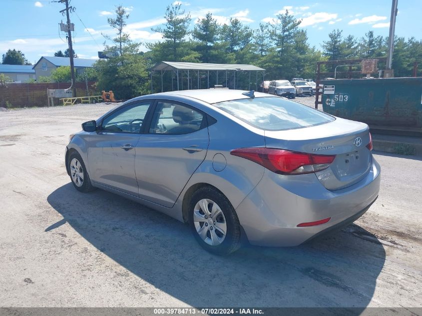 5NPDH4AE0GH670009 | 2016 HYUNDAI ELANTRA