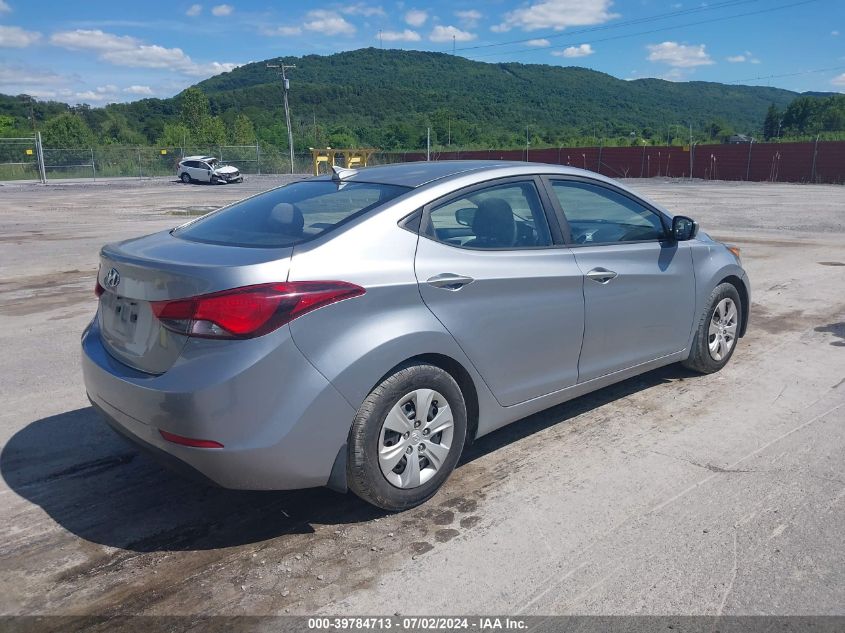 5NPDH4AE0GH670009 | 2016 HYUNDAI ELANTRA