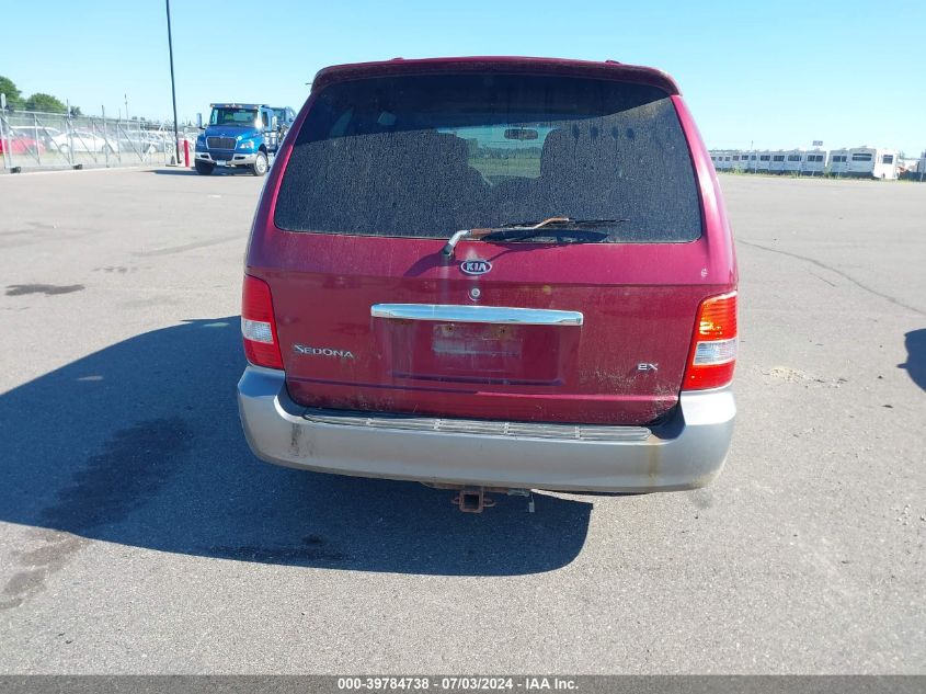 2004 Kia Sedona Ex/Lx VIN: KNDUP131446580198 Lot: 39784738