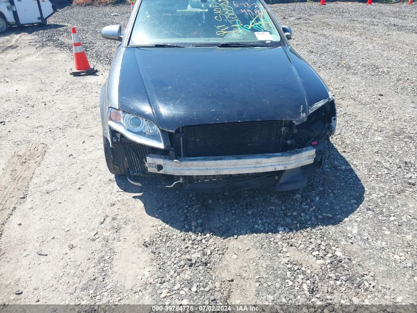 2008 Audi A4 2.0T VIN: WAUDF78E88A051046 Lot: 39784775