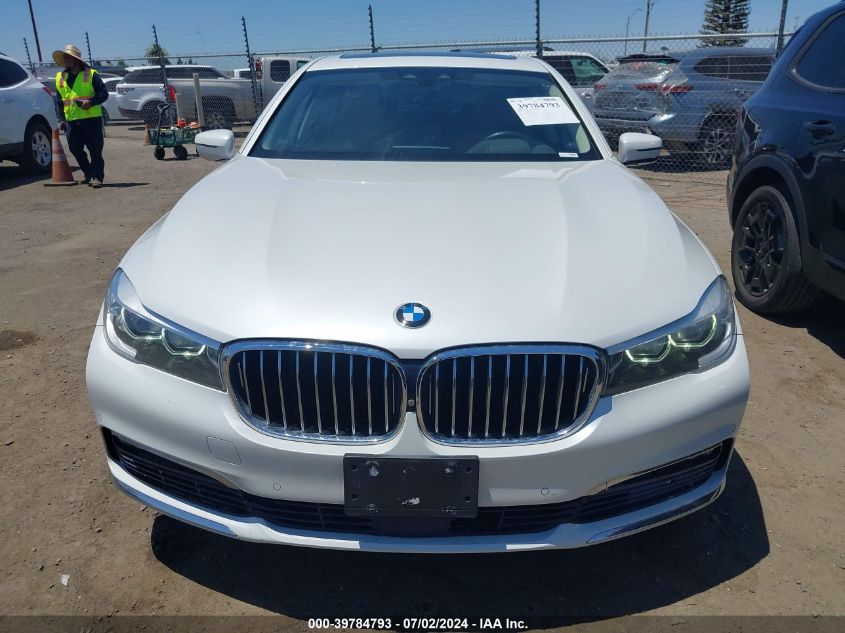 2016 BMW 740I VIN: WBA7E2C54GG546768 Lot: 39784793