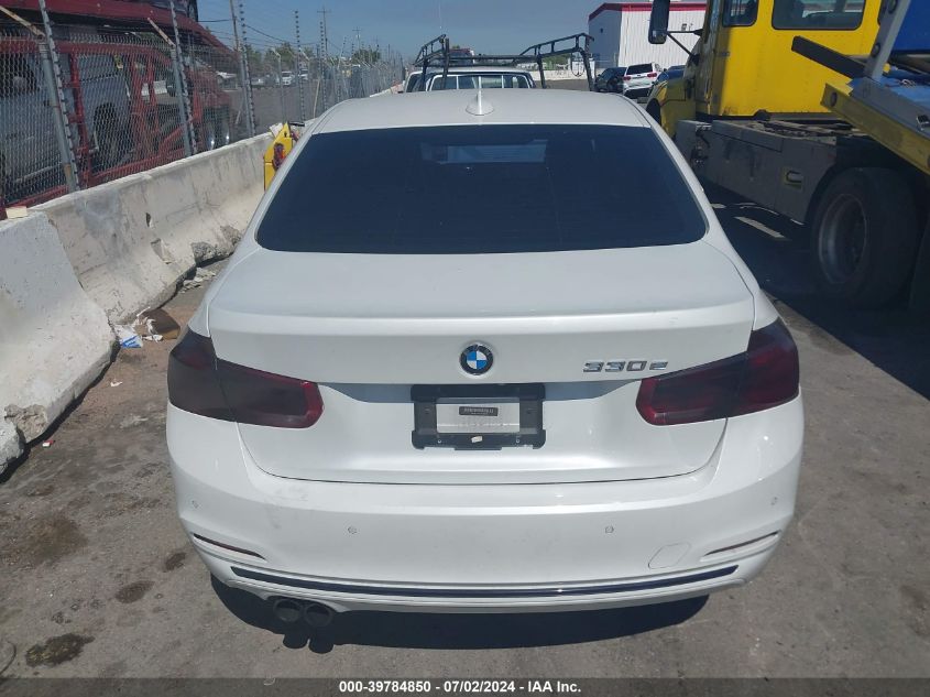 2018 BMW 330E Iperformance VIN: WBA8E1C52JA762918 Lot: 39784850