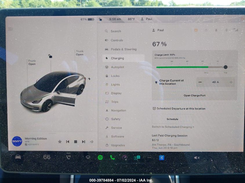 2019 TESLA MODEL 3 LONG RANGE/PERFORMANCE - 5YJ3E1EB6KF385681