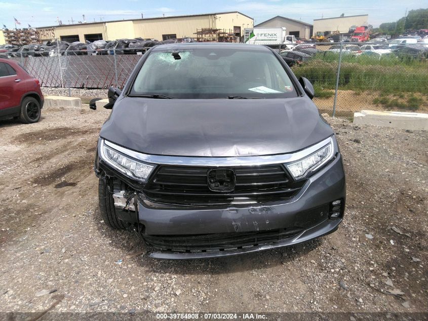 2022 Honda Odyssey Touring VIN: 5FNRL6H8XNB054362 Lot: 39784908