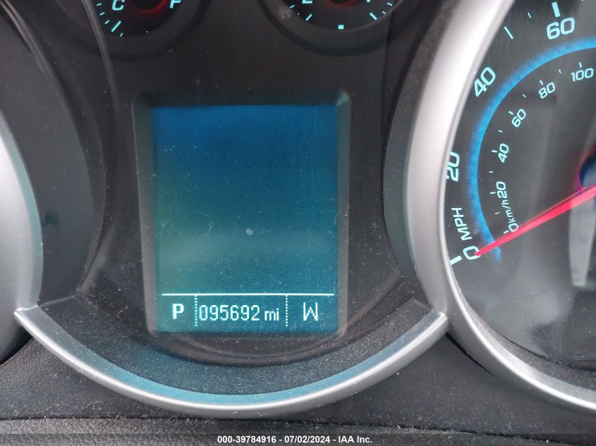 2012 Chevrolet Cruze Eco VIN: 1G1PJ5SC5C7192195 Lot: 39784916