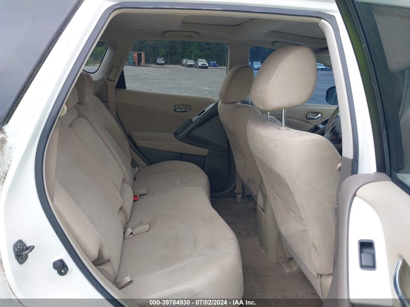 2011 Nissan Murano Sv VIN: JN8AZ1MU6BW058728 Lot: 39784930