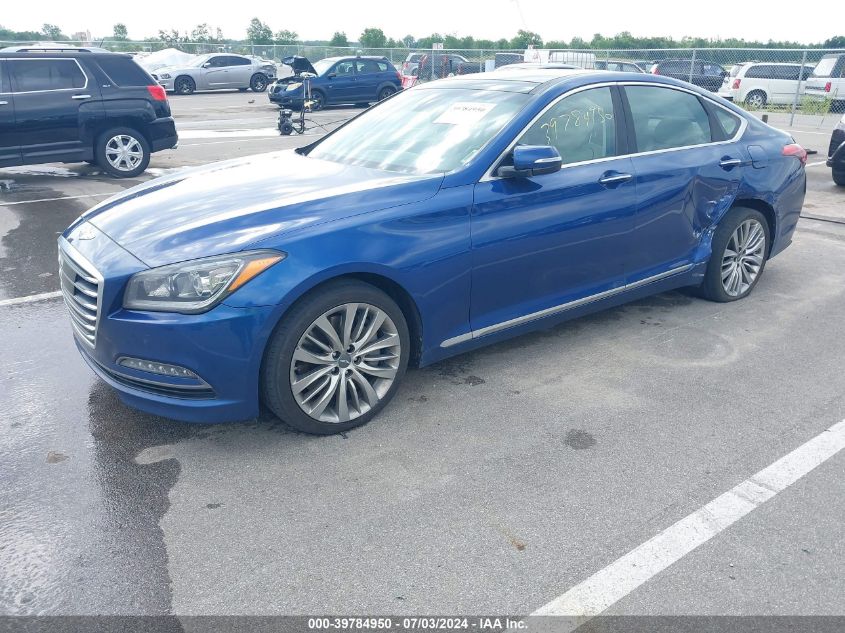 2015 Hyundai Genesis 5.0 VIN: KMHGN4JF7FU016834 Lot: 39784950