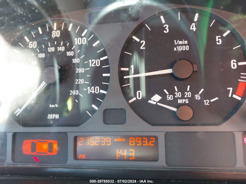 2004 BMW 325I VIN: WBAET37434NH06007 Lot: 39785032