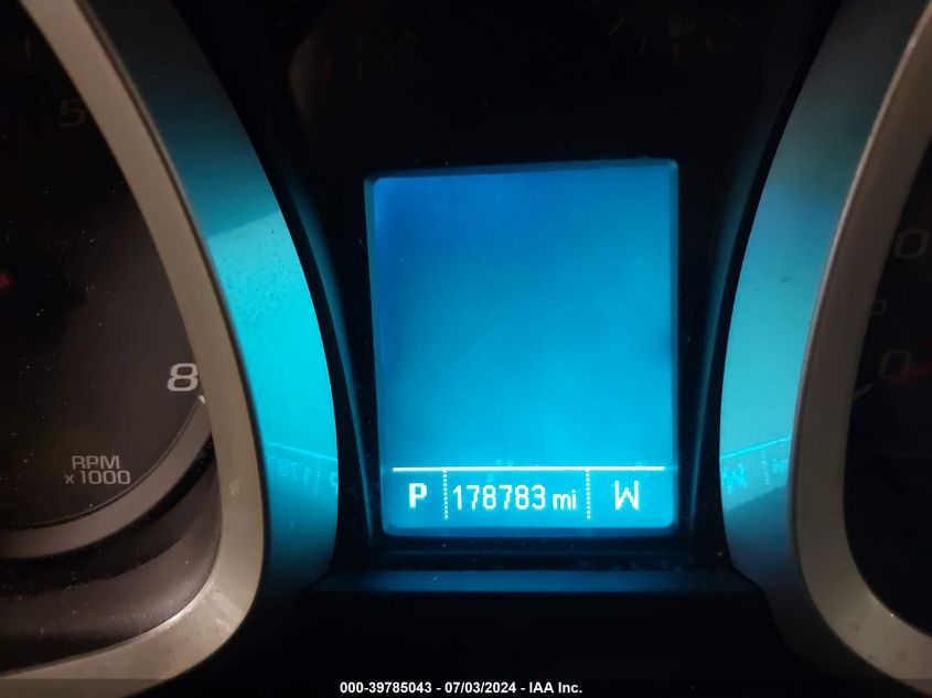 2012 Chevrolet Equinox 1Lt VIN: 2GNFLEE58C6245893 Lot: 39785043