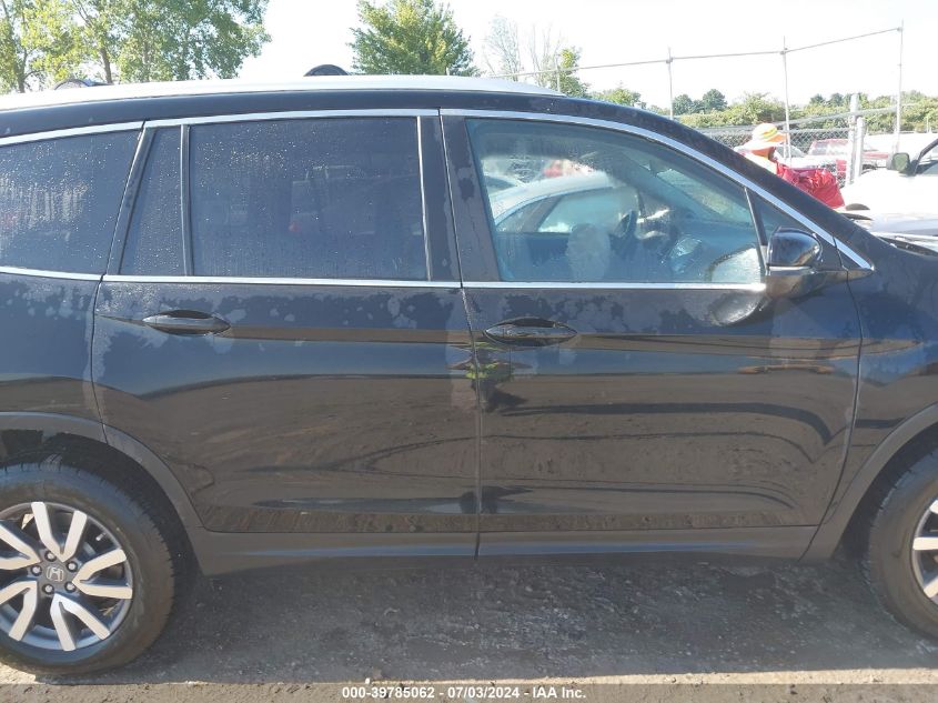 2019 Honda Pilot Ex-L VIN: 5FNYF6H46KB027610 Lot: 39785062