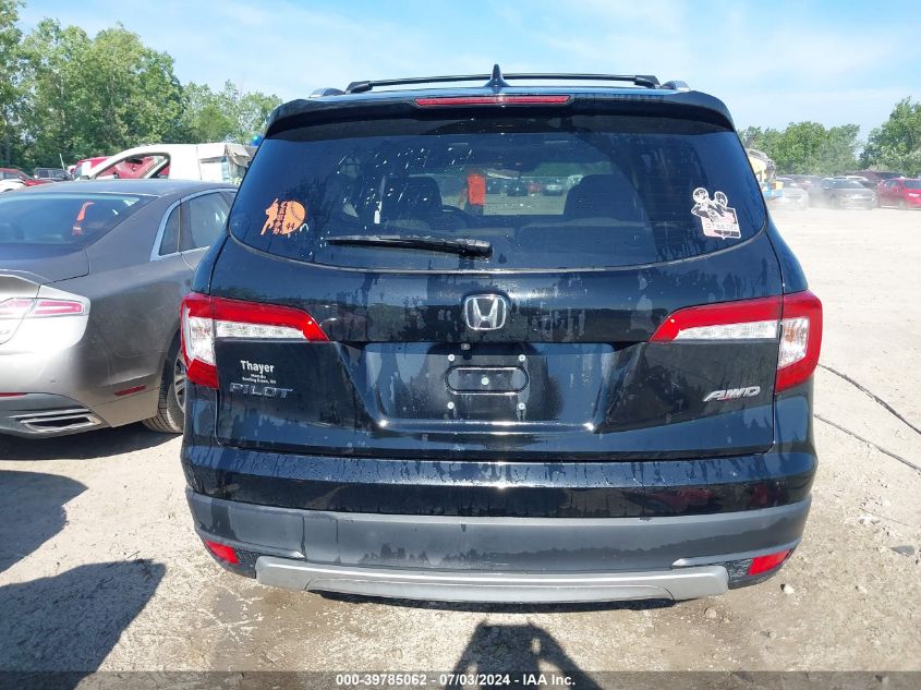 2019 Honda Pilot Ex-L VIN: 5FNYF6H46KB027610 Lot: 39785062