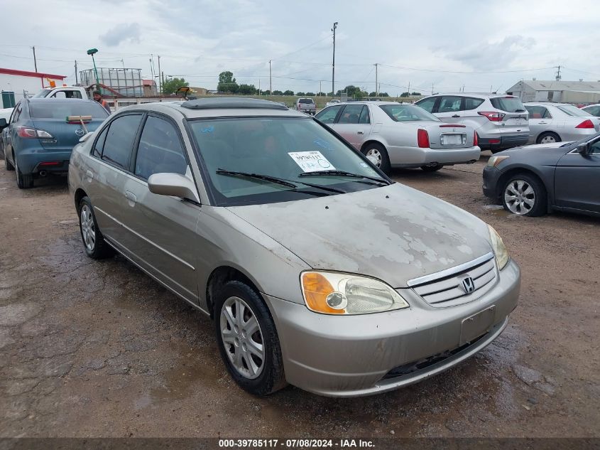 2003 Honda Civic Ex VIN: 2HGES25713H547913 Lot: 39785117