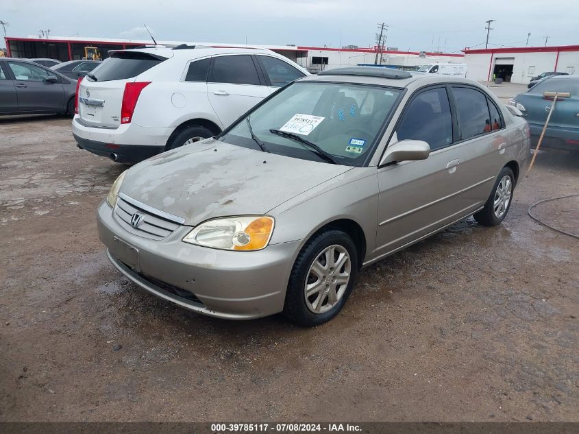 2003 Honda Civic Ex VIN: 2HGES25713H547913 Lot: 39785117