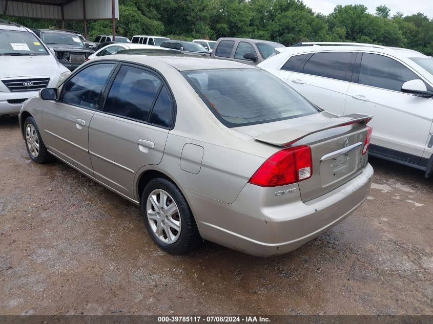 2003 Honda Civic Ex VIN: 2HGES25713H547913 Lot: 39785117