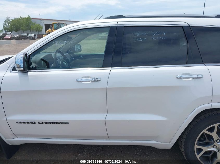 2021 Jeep Grand Cherokee Overland 4X4 VIN: 1C4RJFCG3MC787286 Lot: 39785146