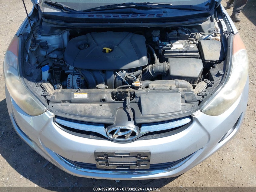 2012 Hyundai Elantra Gls VIN: 5NPDH4AE4CH072113 Lot: 39785154