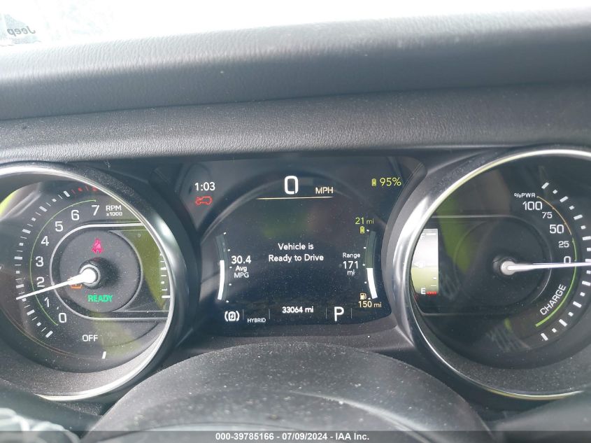 2021 Jeep Wrangler 4Xe Unlimited Sahara 4X4 VIN: 1C4JJXP63MW745235 Lot: 39785166