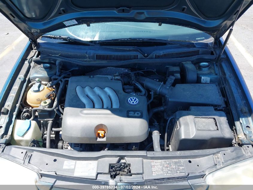 2001 Volkswagen Jetta Gls VIN: 3VWSB69M21M100608 Lot: 39785234