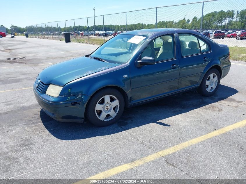 3VWSB69M21M100608 | 2001 VOLKSWAGEN JETTA