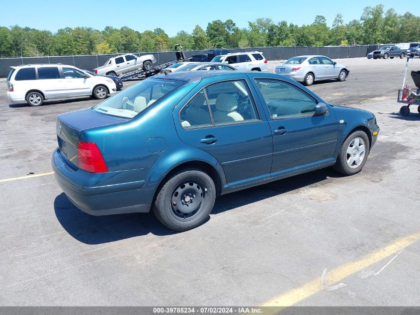 3VWSB69M21M100608 | 2001 VOLKSWAGEN JETTA