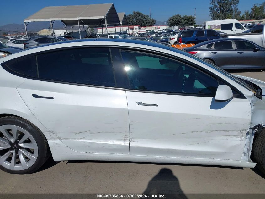 2023 Tesla Model 3 Long Range Dual Motor All-Wheel Drive VIN: 5YJ3E1EB8PF591527 Lot: 39785354