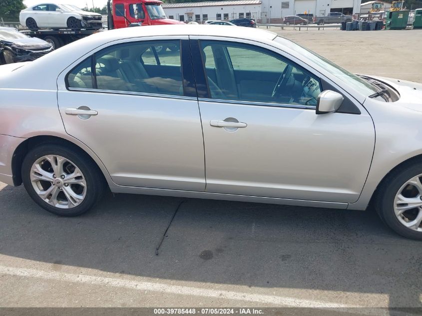 2012 Ford Fusion Se VIN: 3FAHP0HA8CR346125 Lot: 39785448